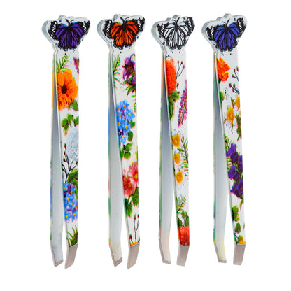 Butterfly Meadows Shaped Tweezers in Vibrant Colours