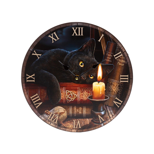 Lisa Parker Witching Hour Cats Wall Clock