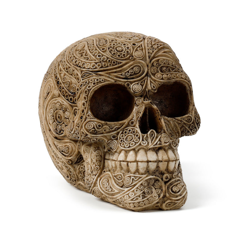Damask Skull Ornament as a unique gift idea