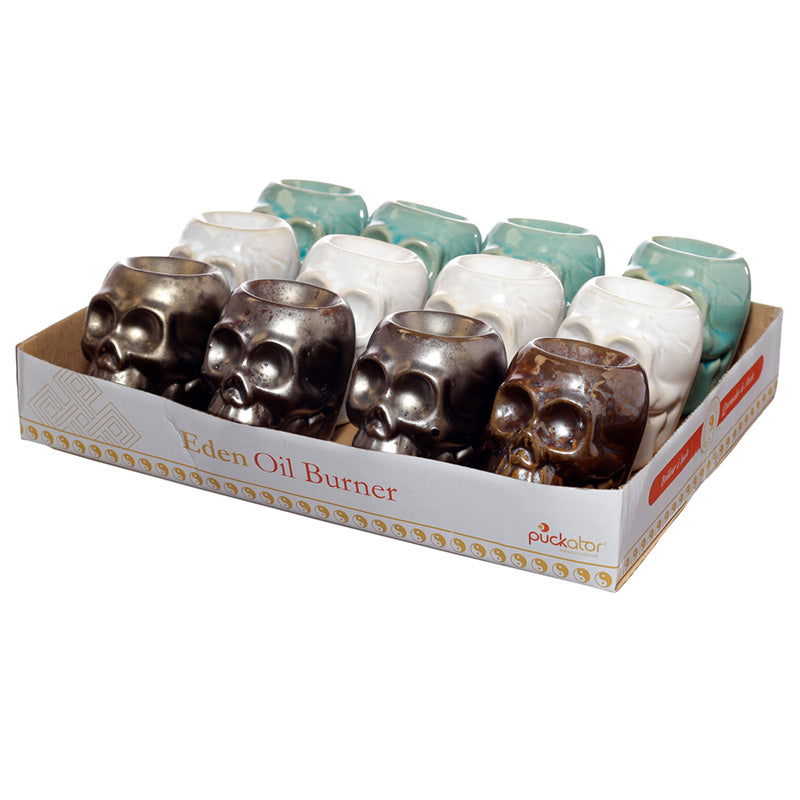 Ceramic Skull Oil Burner for Relaxation