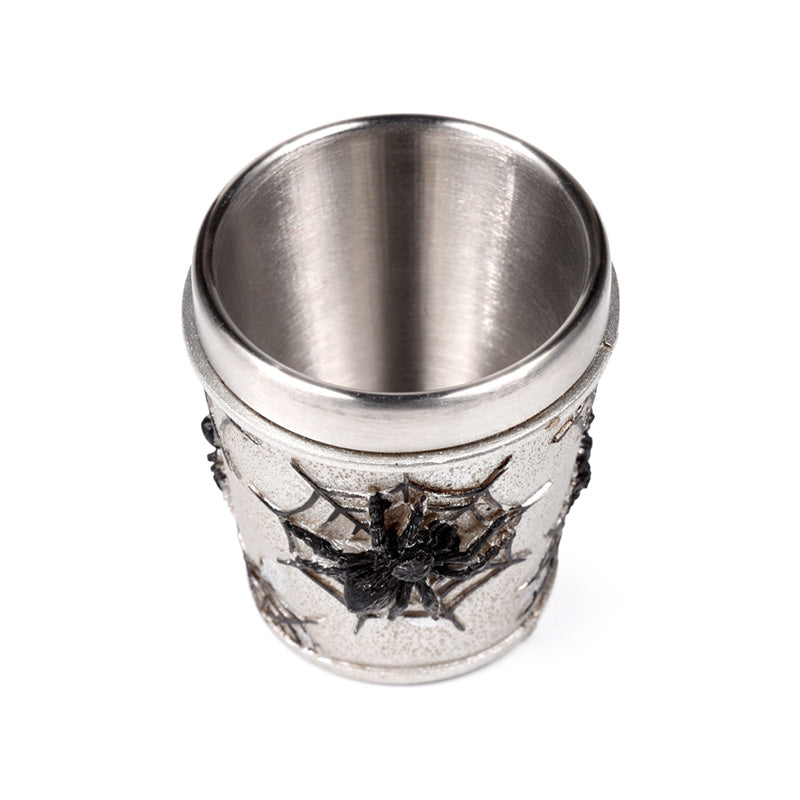 Intricate Spider Web Shot Glass for Halloween
