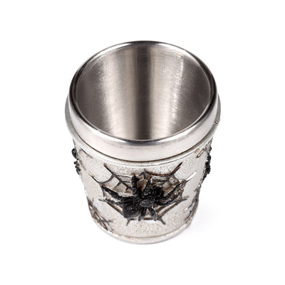 Intricate Spider Web Shot Glass for Halloween