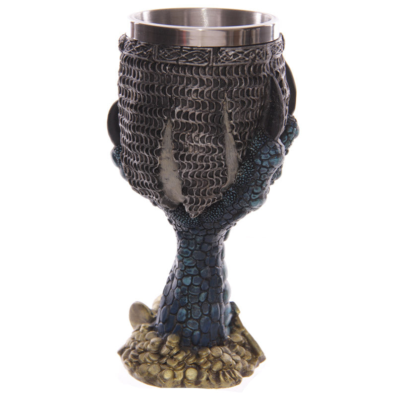 Decorative goblet displayed on a shelf