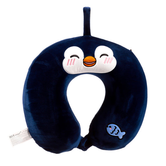 Nico the Penguin Plush Memory Foam Travel Pillow