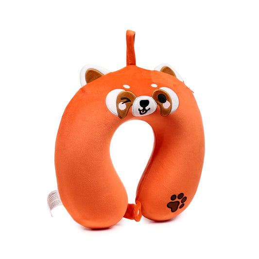 Relaxeazzz Plush Memory Foam Travel Pillow - Ru the Red Panda