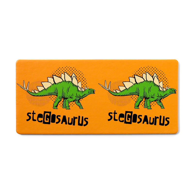 Dinosauria domino pieces laid out for play