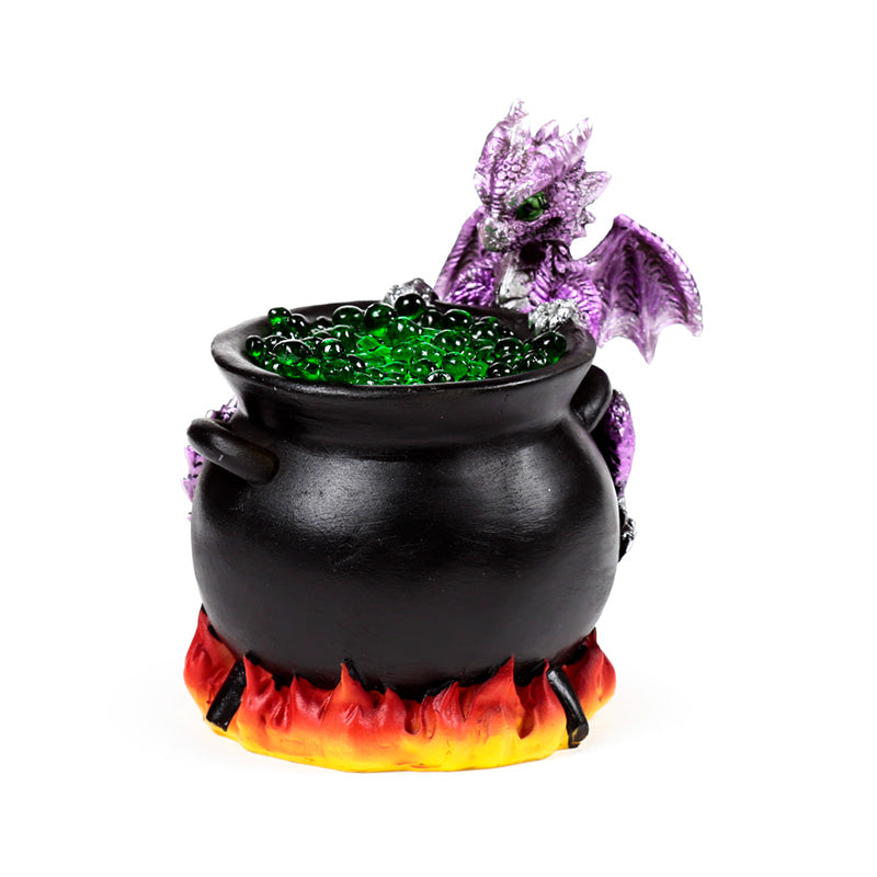 Decorative Elements LED Dragon - Bubbling Cauldron on display