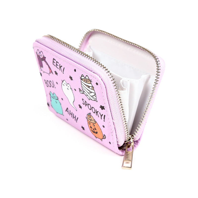 Pusheen the Cat Halloween Small Zip Wallet - Back View