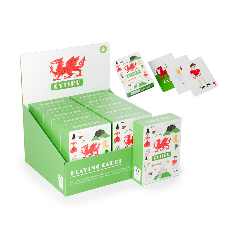 Welsh Dragon Playing Cards - Artistic Deck with Decorative Design
