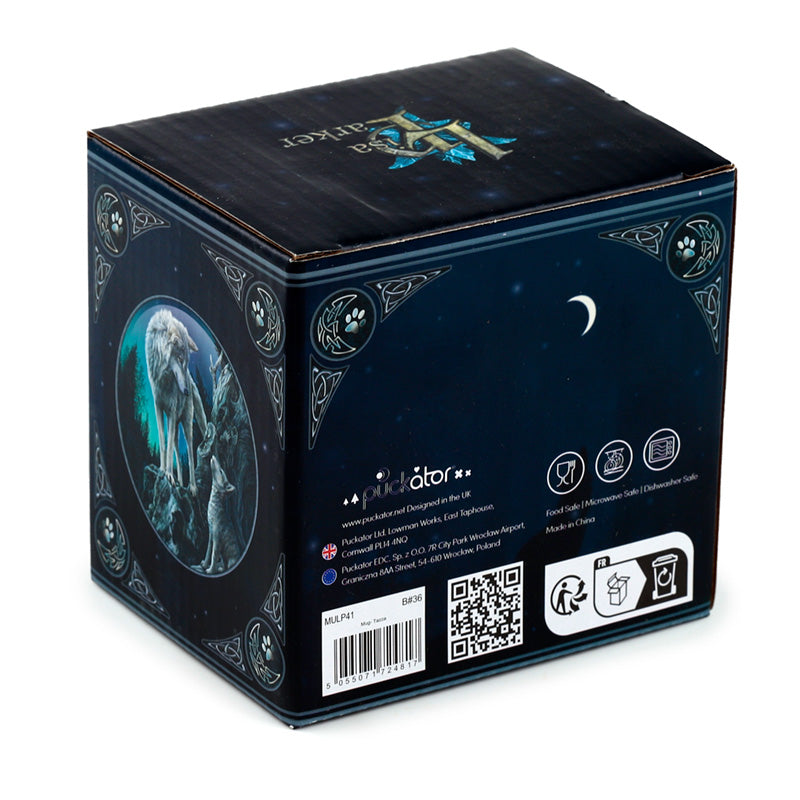 Lisa Parker Guidance Wolf Porcelain Mug - Artistic Design