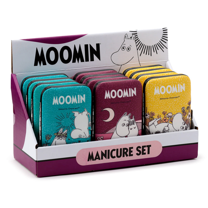 5 Piece Moomin Manicure Set with whimsical designs