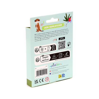 Finished Zooniverse Lion Suncatcher catching sunlight