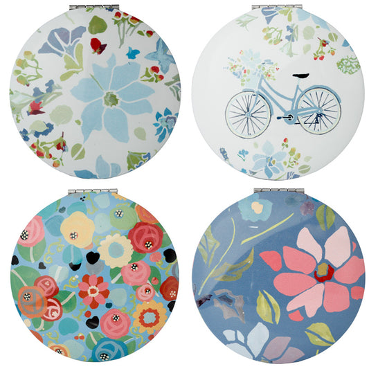 Elegant Compact Mirror by Julie Dodsworth - Front View