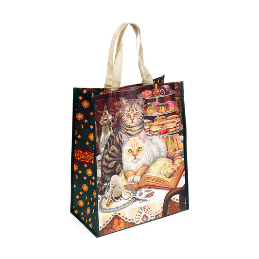 Lisa Parker Brewed Prophecies Cat Reusable Shopping Bag Design