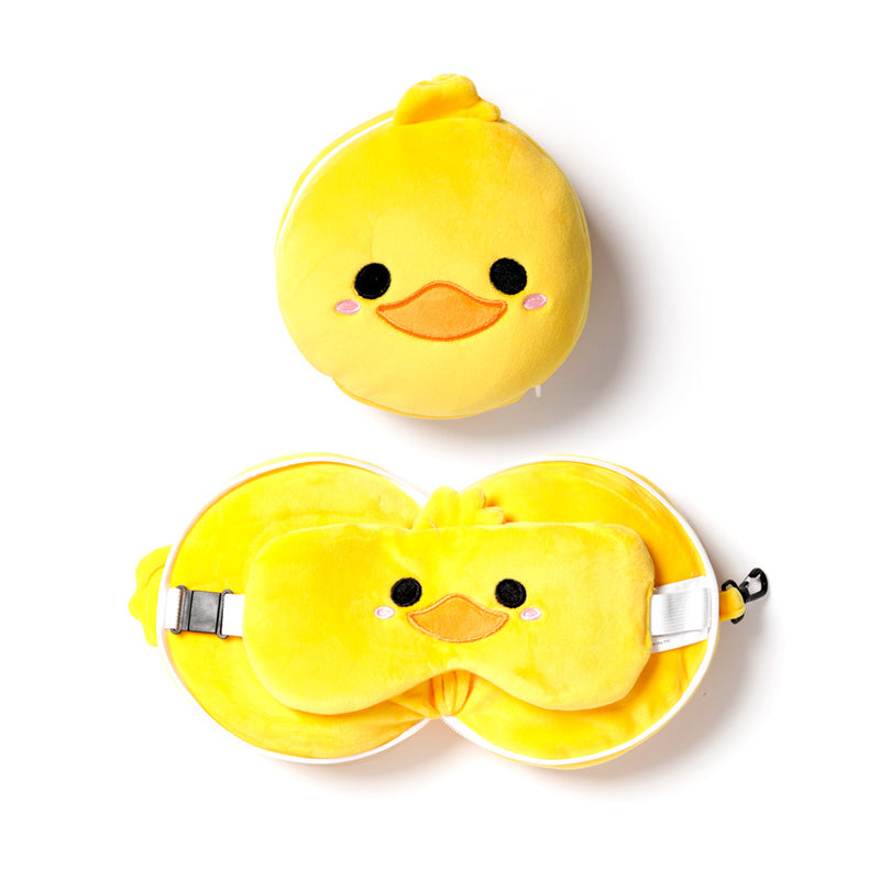 Relaxeazzz Duck Travel Pillow with Eye Mask
