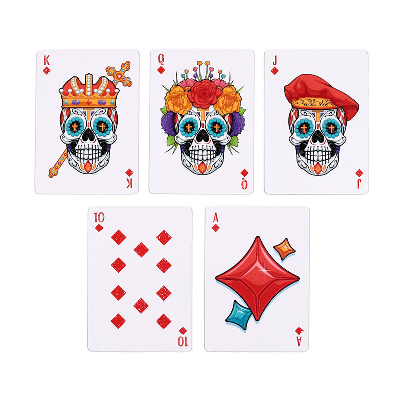 Eco-friendly Day of the Dead playing cards
