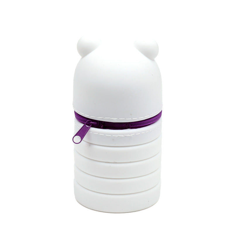 Adoramals Panda Silicone Pop Up Pencil Case - Zip Detail