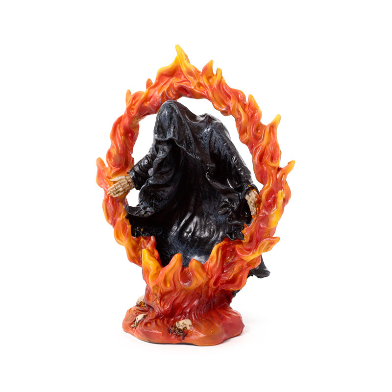 Close-up of the Reaper of Death tea light holder