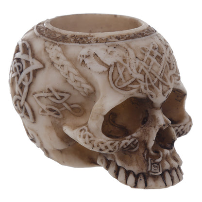 Skull Tea Light Candle Holder in gothic home decor