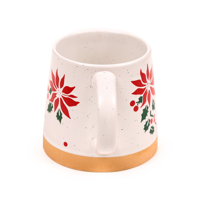 Poinsettia Mug on Festive Table Setting