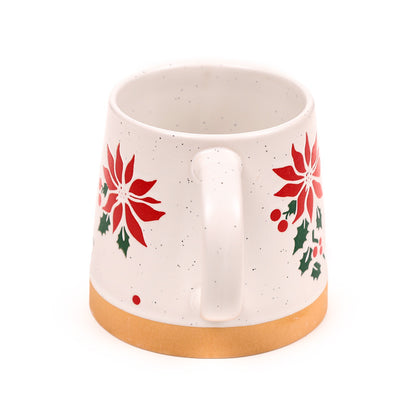 Poinsettia Mug on Festive Table Setting
