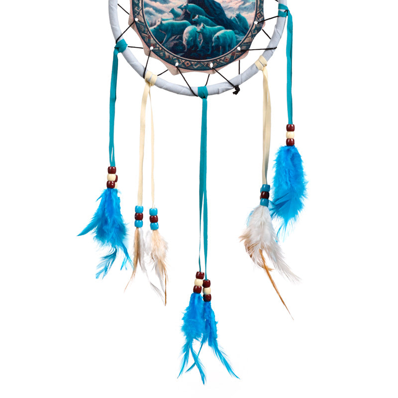 Decorative Dreamcatcher featuring feathers