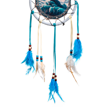 Decorative Dreamcatcher featuring feathers