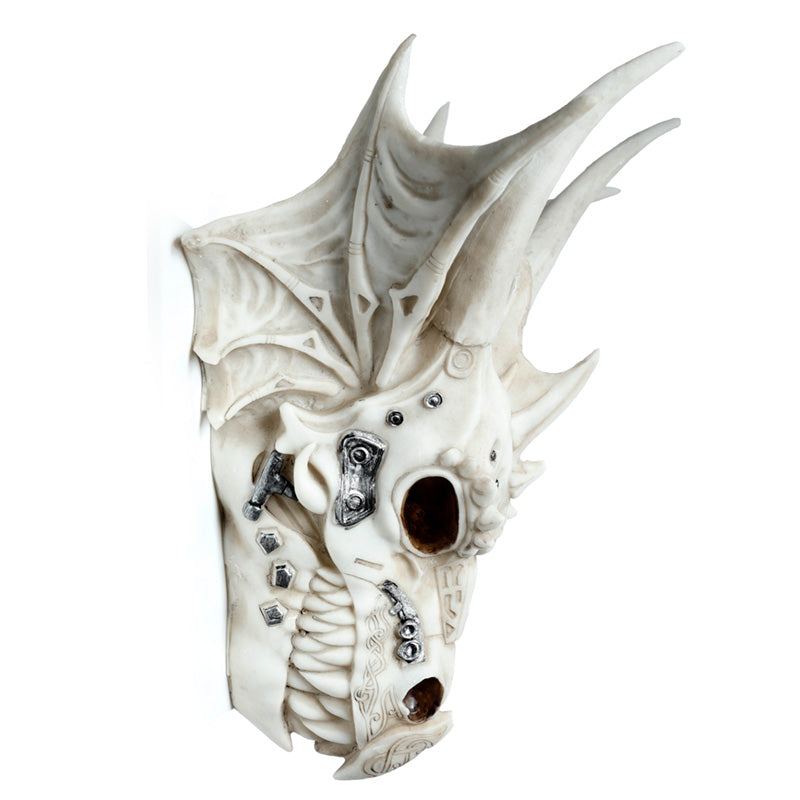 Intricate Metallic Details of Dragon Skull