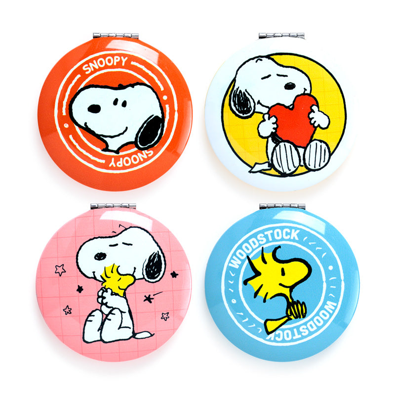 Peanuts Snoopy & Woodstock Compact Mirror open view