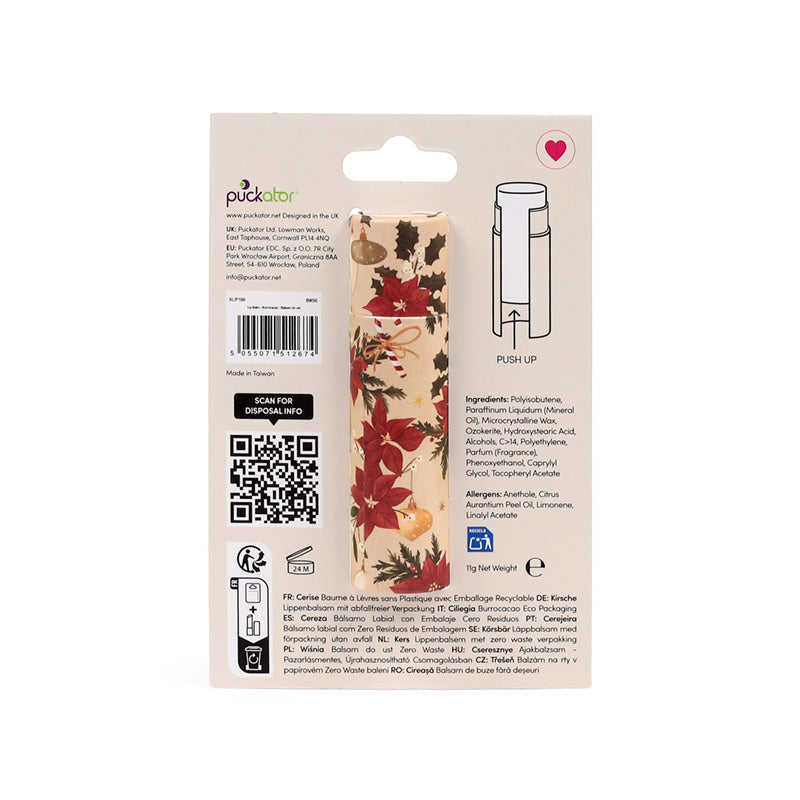 Giftable Christmas Botanicals Paper Stick Lip Balm