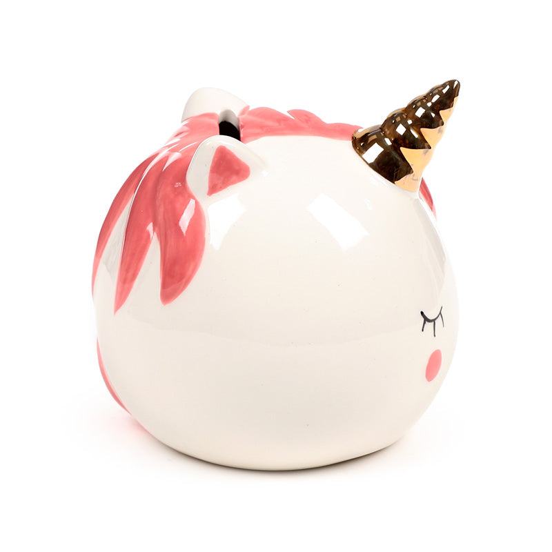 Enchanted Rainbows Unicorn Money Box on Display