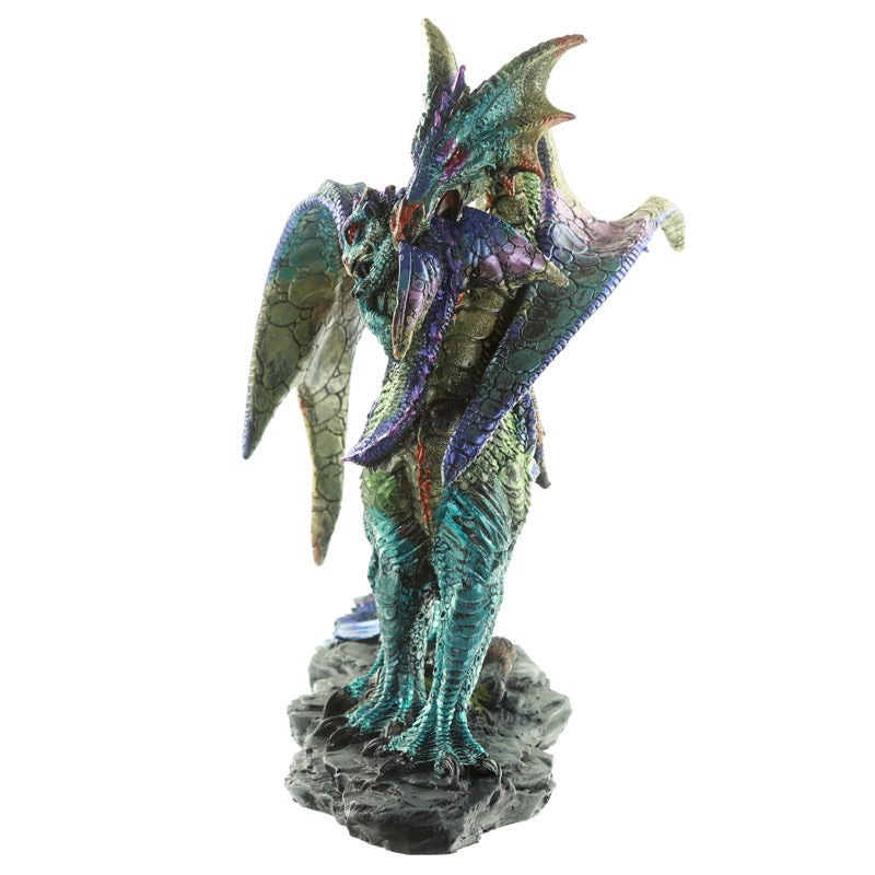 Mother Dragon Fantasy Dragon Figurine in a home decor setting