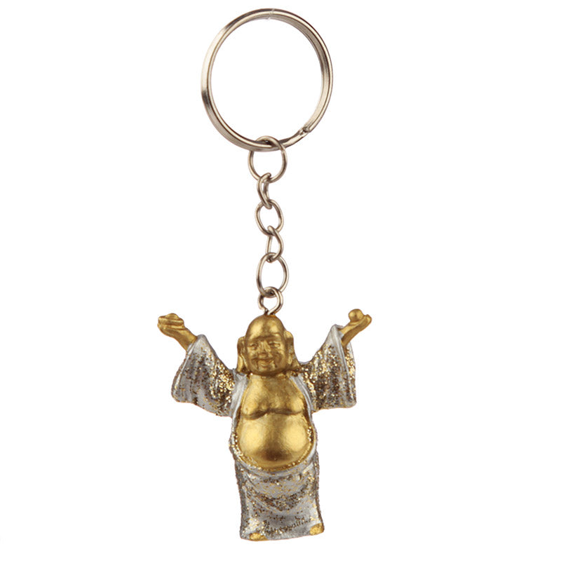 Lucky Buddha Novelty Keyring - lifestyle shot