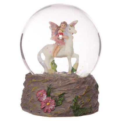 Sparkling glitter in Flower Fairy Waterball Collectible