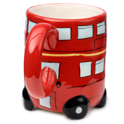 Red Routemaster Bus shaped ceramic mug for home decor