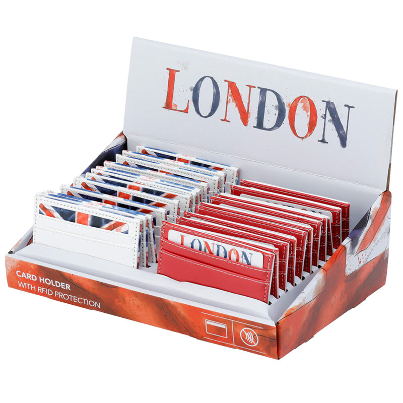 RFID Fabric Card Holder Wallet inspired by London