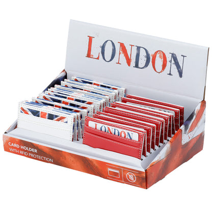 RFID Fabric Card Holder Wallet inspired by London