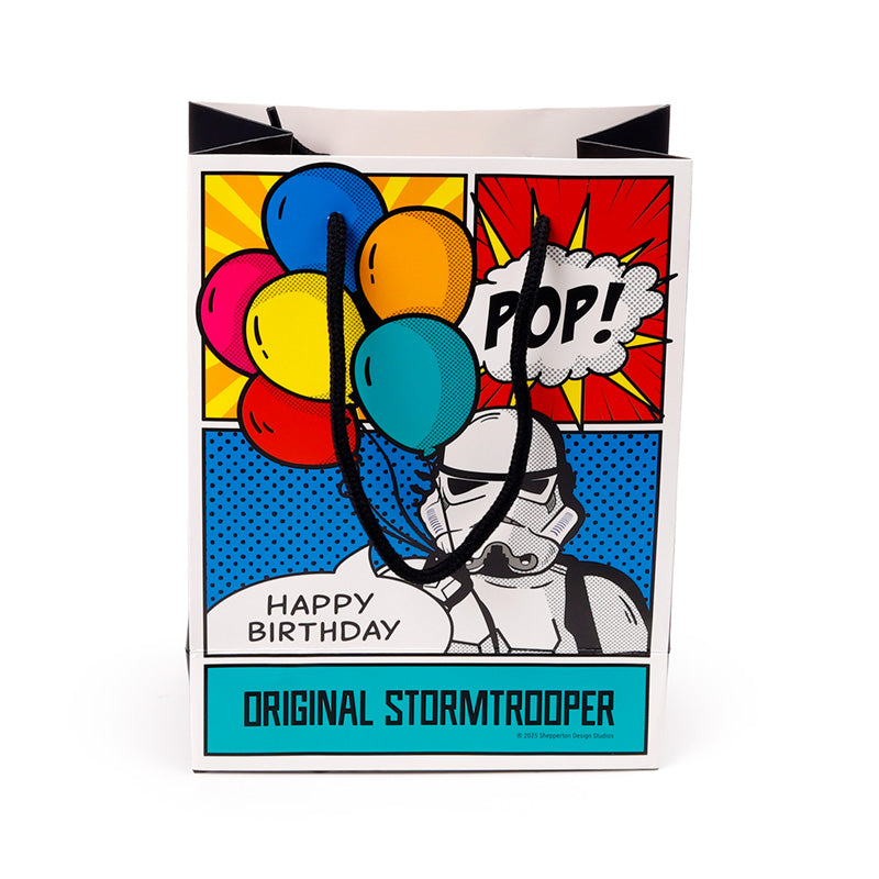 Medium Gift Bag with Stormtrooper Pop Art for special occasions