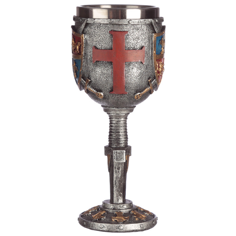 Intricate detailing of the decorative goblet
