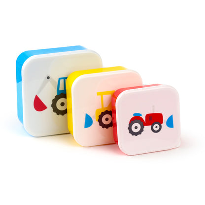 Lunch Box Set of 3 - Little Tractors