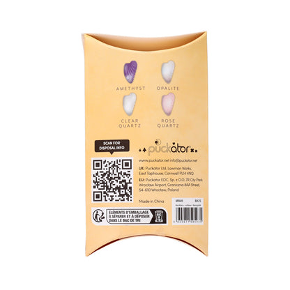 Gemstone Pendant - Angel Wing with metal accents