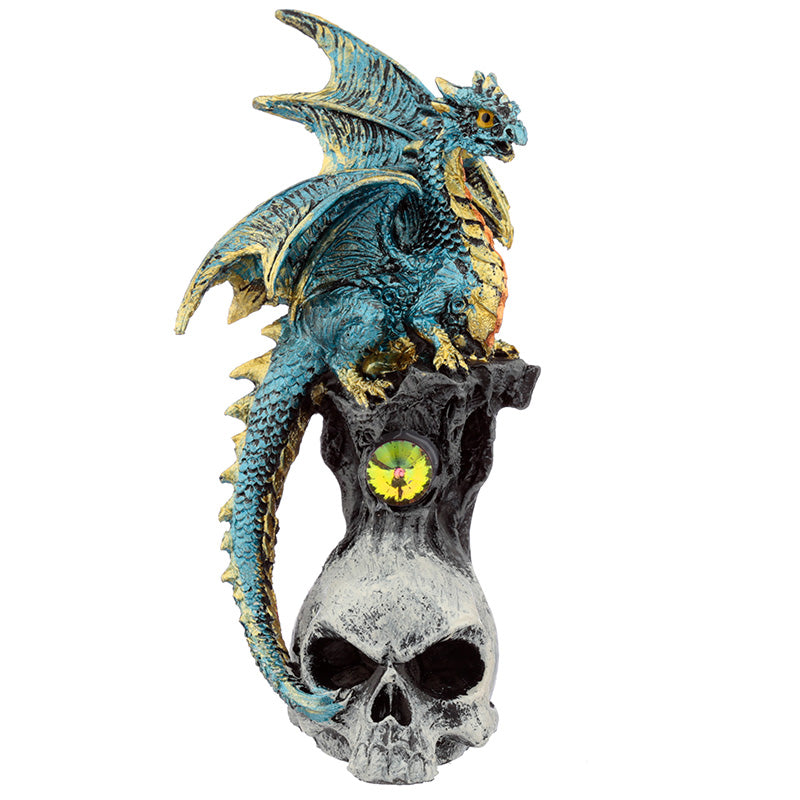 Gothic decor featuring Skull Dragon Dark Legends Dragon Figurine