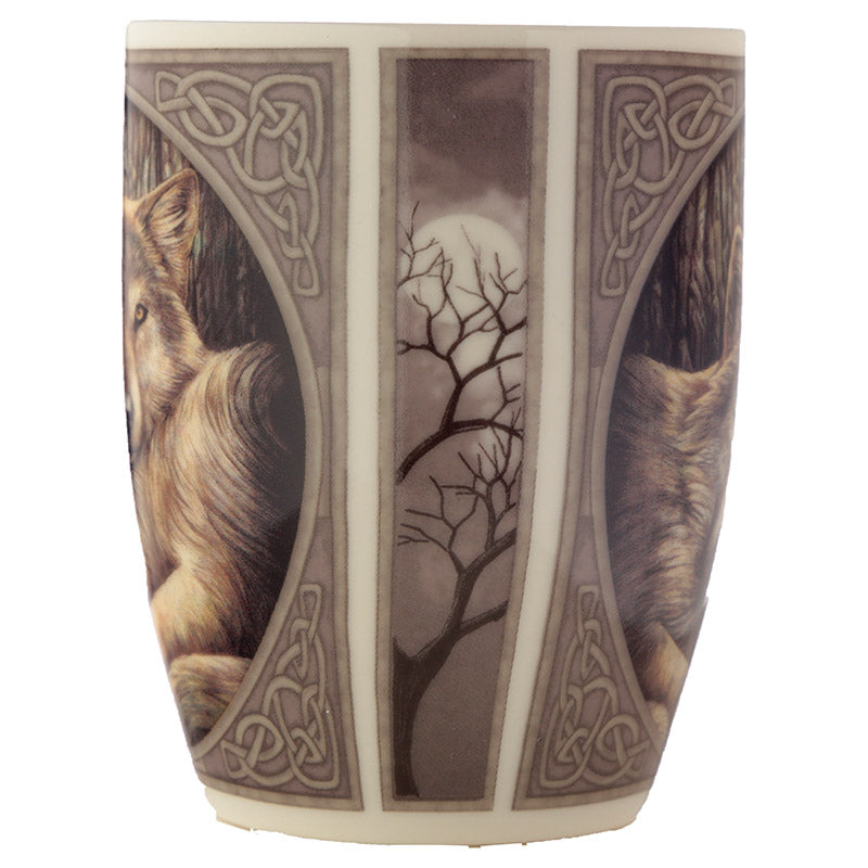 Lisa Parker Loyal Companions Wolf Porcelain Mug - Top View