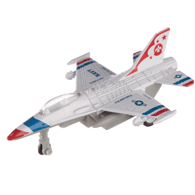 Pull Back Action Toy Fighter Jet Plane - Top View