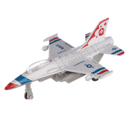 Pull Back Action Toy Fighter Jet Plane - Top View