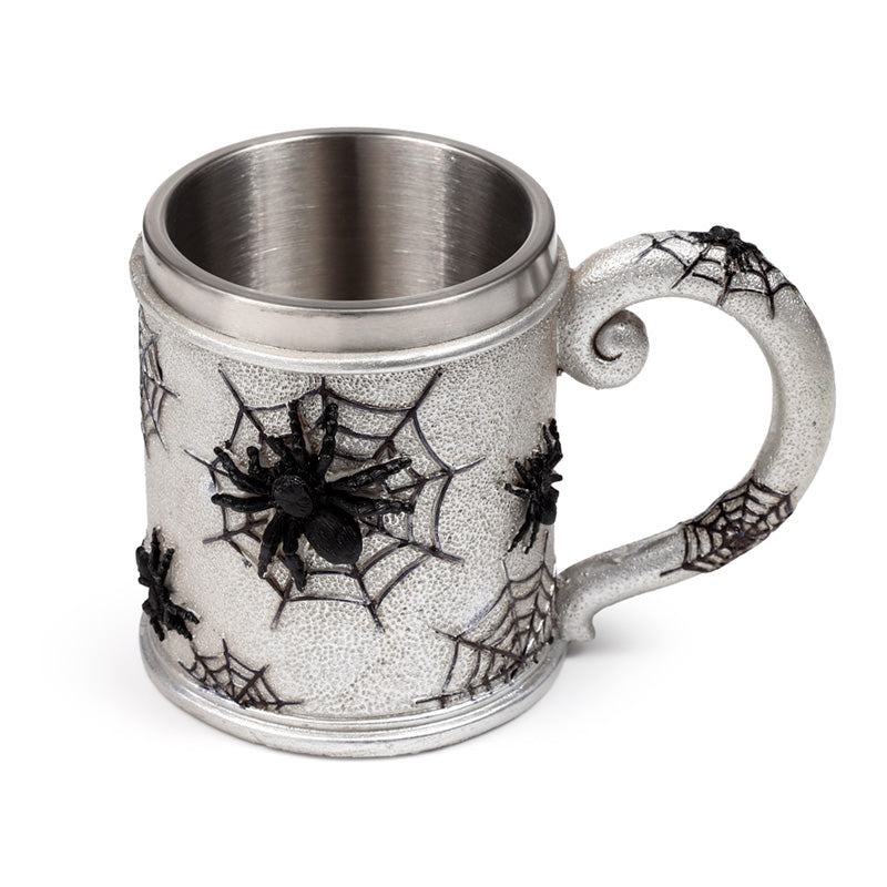 Spider Web Decorative Tankard with intricate design