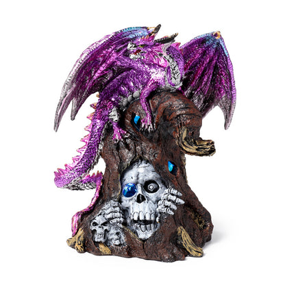 Amethyst Dragon with LED lighting