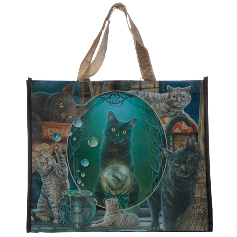 Lisa Parker Magic Cat Montage reusable shopping bag