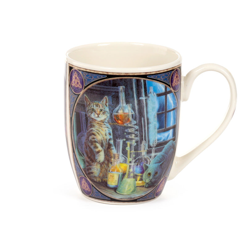 Lisa Parker Jekyll & Hyde Cats Mug on display