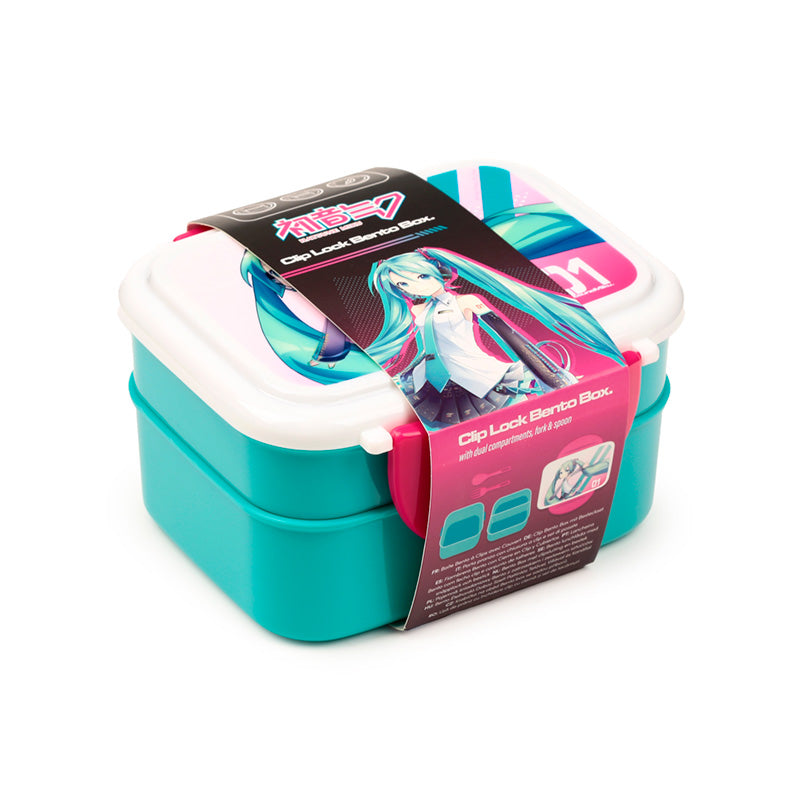Hatsune Miku Bento Lunch Box with cutlery set